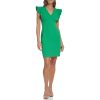 womens V-neck Ruffle Sleeve Dress