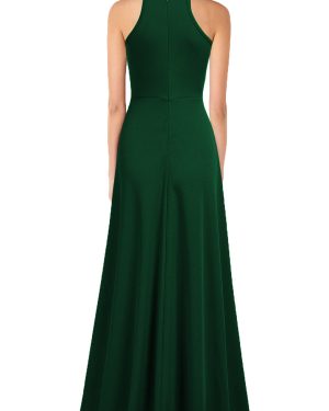 Women's Halter Neck Sexy Split Cocktail Party Maxi Long Formal Dress