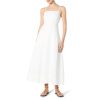 Women's Daphne Square Neck Linen Maxi Dress