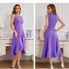 Women's Cocktail Party Formal Wedding Guest Church Dresses, Modest Graduation Prom Evening Dress