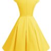 Women Short 1950s Retro Vintage Cocktail Party Swing Dresses