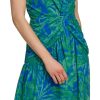 womens V-neck Twist Front Sleeveless Dress