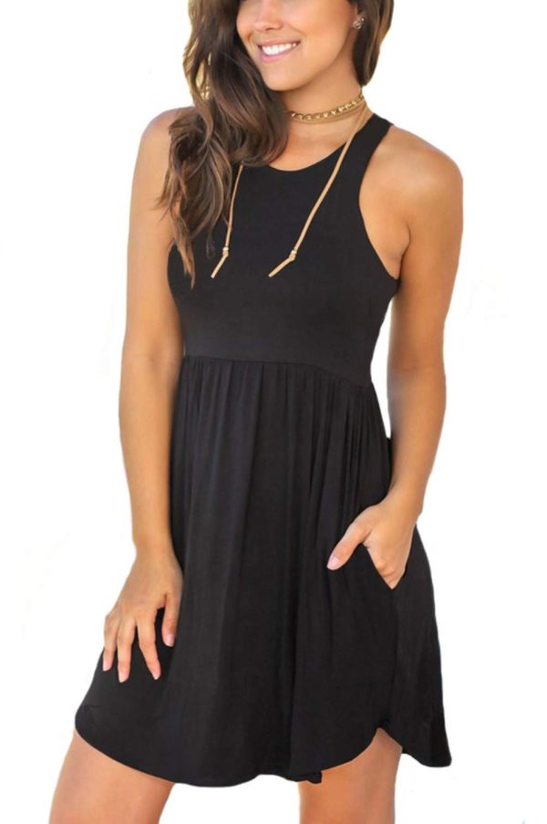 Vacation Dresses for Women 2025 Summer Dress Women's Casual Sundresses Casual Beach Petite Sun Dress XS-2XL