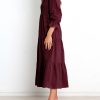 Women Casual Long Sleeve Crew Neck Fall Dress Bohemian Relaxed Fit Floral Flowy Maxi Dresses Tiered Cocktail Dress