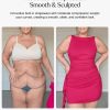 Cocktail Dresses for Women Shapewear Tummy Control Boat Neck Summer Wedding Guest Party Bodycon Ruched Mini Dress