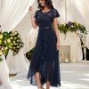 Formal Dresses for Women 2025 Wedding Guest with Slit Cocktail Elegant Lace Long Prom Dress