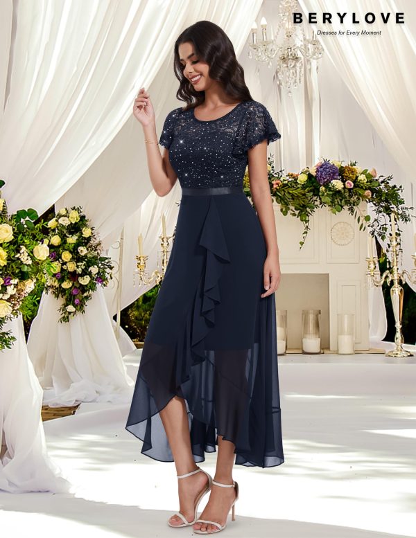 Formal Dresses for Women 2025 Wedding Guest with Slit Cocktail Elegant Lace Long Prom Dress