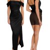 Shapewear Dress Womens Multi Way Wear Dresses Off The Shoulder Maxi Dress Bodycon Long Cocktail Dresses