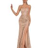 Elegant Evening Dress Women Party Long Formal Dress Sequined Strap Ladies Gown Bodycon Floor Length Female Outfits