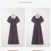 Womens Dresses 2025 Square Neck Tie Backless Summer Dresses Cap Sleeve Floral Buttoned Empire Waist Maxi Dress