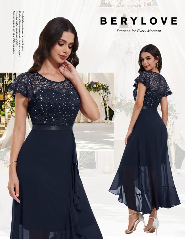 Formal Dresses for Women 2025 Wedding Guest with Slit Cocktail Elegant Lace Long Prom Dress