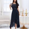 Formal Dresses for Women 2025 Wedding Guest with Slit Cocktail Elegant Lace Long Prom Dress