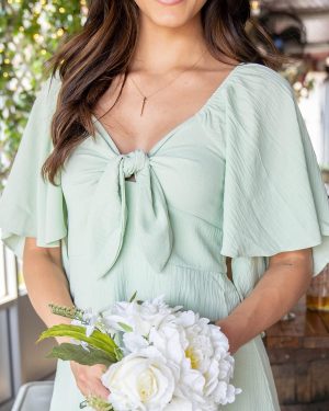 Womens Dresses 2025 Spring Summer Deep V Neck Elegant Bow tie Mini Dress S-XL