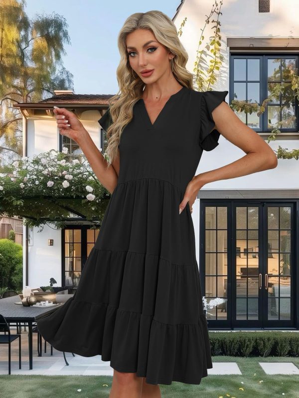 Summer Dresses for Women 2025 Elegant Classy Casual Plus Size Spring Midi Fashion Dress S-XXL
