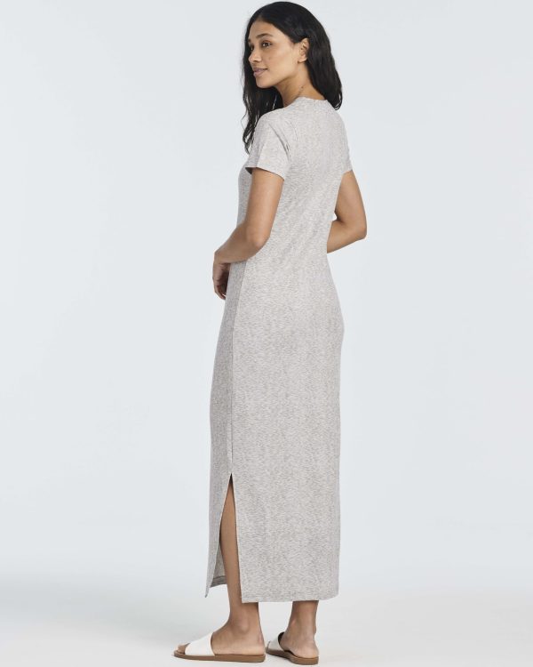 3 Pack Women’s Casual Short Sleeve Maxi T-Shirt Summer Dress with Slit & Pockets (Available in Plus Size)