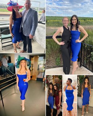 Womens Halter Fishtail Bandage Party Dress Elegant Wedding Guest Dress