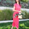 3 Pack Women’s Casual Short Sleeve Maxi T-Shirt Summer Dress with Slit & Pockets (Available in Plus Size)