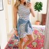 Women 2025 Summer Sleeveless Tank Dresses Crew Neck Slim Fit Short Casual Ruched Bodycon Party Club Mini Dress