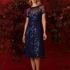 Women's Illusion Dress Occasion Event Party Holiday Cocktail