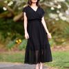 Women Summer Bohemian Floral Casual Wrap V Neck Ruffle Cap Sleeveless Belt A-Line Pleated Hem Midi Sun Dress White