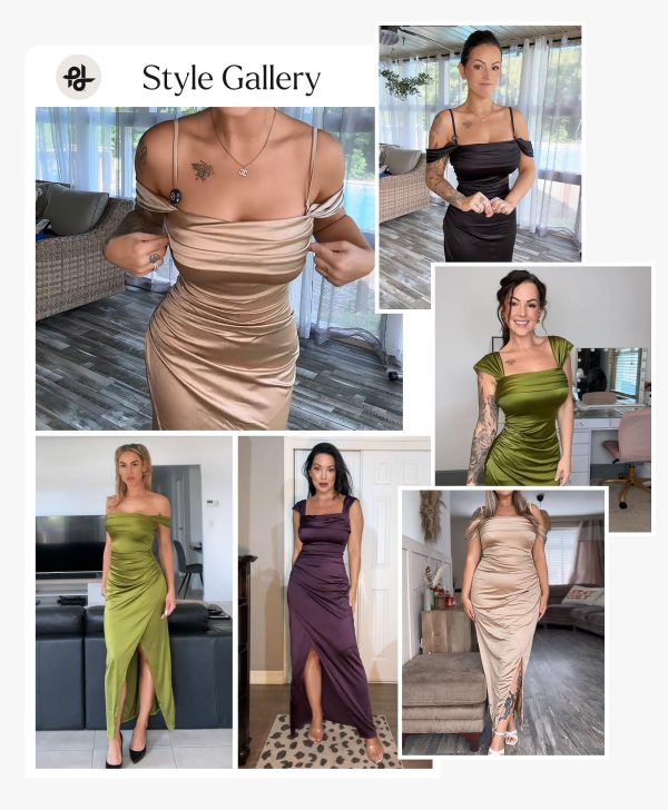 Shapewear Dress Womens Multi Way Wear Dresses Off The Shoulder Maxi Dress Bodycon Long Cocktail Dresses