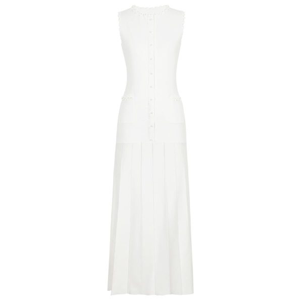 Womens Summer Crochet Lace Round Neck Sleeveless Dress Boho Chic Flowy Casual Maxi Dresses