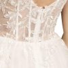 Lace Applique and Tulle Illusion Corset Ball Gown