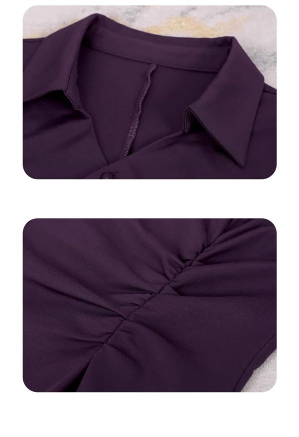 Ladies' Summer Long-Sleeved Chiffon Shirt for Job Interviews Business Lunches Board Meetings Blouse for Women