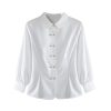 Ladies' Summer Long-Sleeved Chiffon Shirt for Business Meetings Trade Shows Corporate Events Blouse for Women