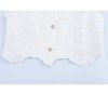 Women Embroidered Vest & Shorts Set, Single‑Breasted Sleeveless Top + Temperament Skirt
