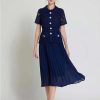 Summer Embroidery Lace Tops Chiffon Suits for Women Single Breasted