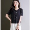 Women's Knitwear Short Sleeve Cardigan Summer Shawl Commuting Casual Top