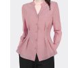 Ladies' Summer Long-Sleeved Chiffon Shirt for Work Travel and Office Breathable Soft Top Blouse for Women