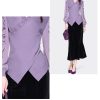 Ladies' Summer Long-Sleeved Chiffon Shirt for Work Shopping Picnics Button Style Blouse for Women