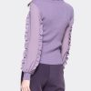Ladies' Summer Long-Sleeved Chiffon Shirt for Work Shopping Picnics Button Style Blouse for Women