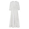 Women's 2025 Embroidered Lace Dress - Flute Hollow V-Neck