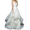 Backless Lace Mid Waist Small Train White Elegant Minimalist Maxi Wedding Dress Feminine Romantic Bridal Gown