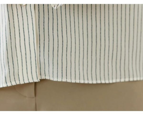 Ladies' Summer Elegant Chiffon Shirt Long-Sleeved for Office Travel Top Blouse for Women