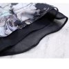 Ladies' Lightweight Chiffon Shirt Long-Sleeved for Summer Work and Travel Printed Top Blouse for Women