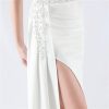 Women's Spaghetti Straps Deadening Lace Floral Mermaid Prom Dress Wedding Dress Elegant Formal Evening Gown