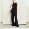 Women's Knitted Sweater Vest - Stripe Design O-Neck Inner Layer Top for Autumn Minimalist Style