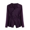 Ladies' Summer Long-Sleeved Chiffon Shirt for Job Interviews Business Lunches Board Meetings Blouse for Women
