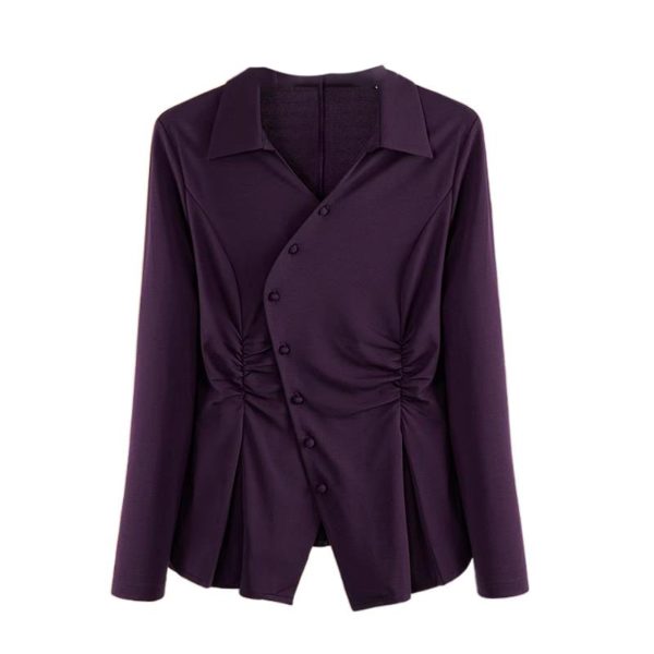 Ladies' Summer Long-Sleeved Chiffon Shirt for Job Interviews Business Lunches Board Meetings Blouse for Women