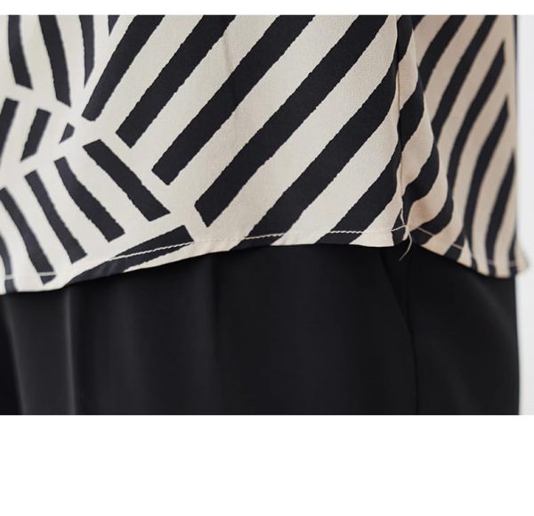 Ladies' Summer Long-Sleeved Chiffon Shirt Flowing for Work Travel Daily Elegant Blouse for Women