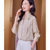 Ladies' Summer Chiffon Top Long-Sleeved for Work Travel Casual Breathable Blouse for Women