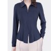 Ladies' Summer Long-Sleeved Chiffon Top Plaid Pattern for Parties Ski Lodges Blouse for Women