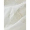 Women Beige Dress Gentle Style Short Sleeve V-Neck Long Lace Lyocell Dresses Solid Vestidos