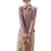 Ladies' Summer Chiffon Top Long-Sleeved Professional Casual Blouse for Women