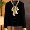 Ladies' Summer Chiffon Long-Sleeved Top for Club Gatherings Library Visits Study Sessions Blouse for Women