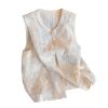 Women's Spring Summer Chinese Style Lace Embroidered National Style Vest Sleeveless Top